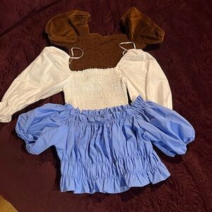 Zara and AE crop tops sz XS